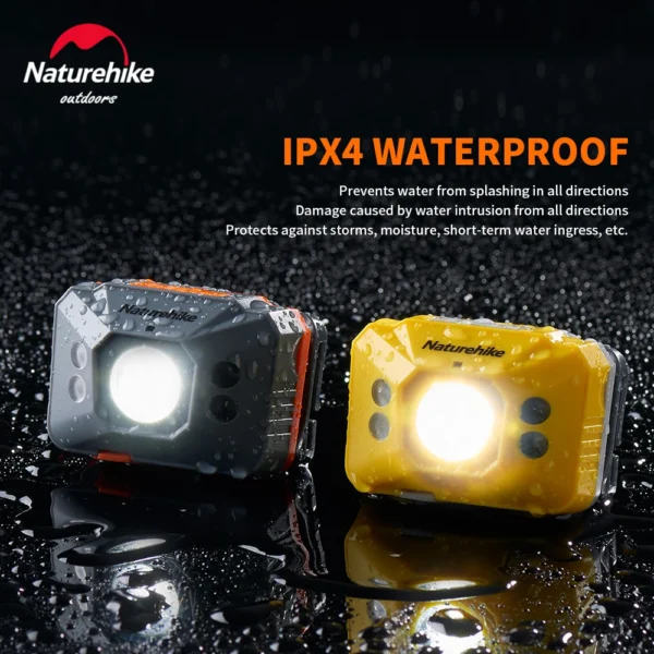 Čelovka NATUREHIKE Super Bright USB dobíjecí, žlutá - Image 5