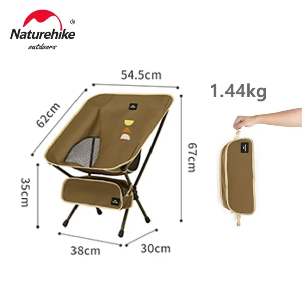 NATUREHIKE Ultralight Folding Camping Chair for Hiking & Beach - Image 4