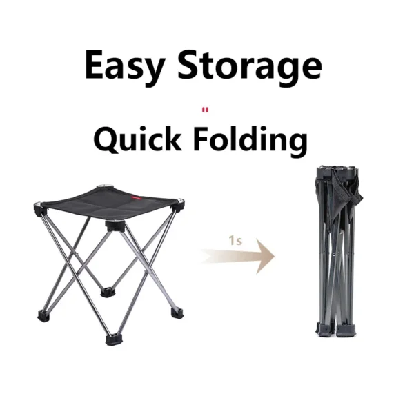 NATUREHIKE L01 Ultralight Camping Stool, Folding Chair, Hiking, Portable - Image 5