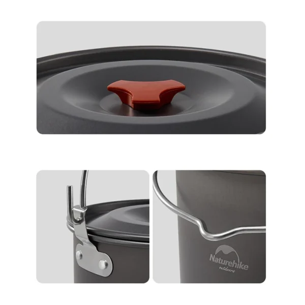 NATUREHIKE Aluminum Camping Cookware | Hanging Pot - Image 4