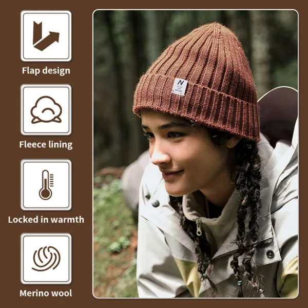 NATUREHIKE  Winter Hat | Hiking Hat | Warm Wool Hat - Image 2