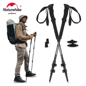 NATUREHIKE ST03 Snow Pro Trekking Poles, Adjustable