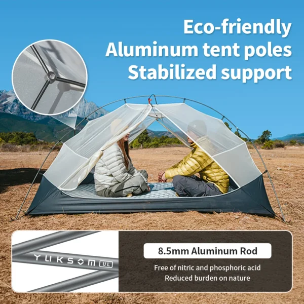  NATUREHIKE 2 Person Waterproof Camping Tent - Image 3