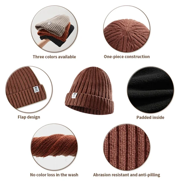 NATUREHIKE  Winter Hat | Hiking Hat | Warm Wool Hat - Image 5