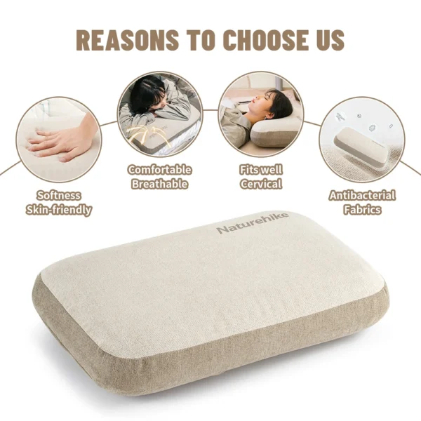  NATUREHIKE Memory Foam Camping Pillow, Inflatable Travel Pillow - Image 5