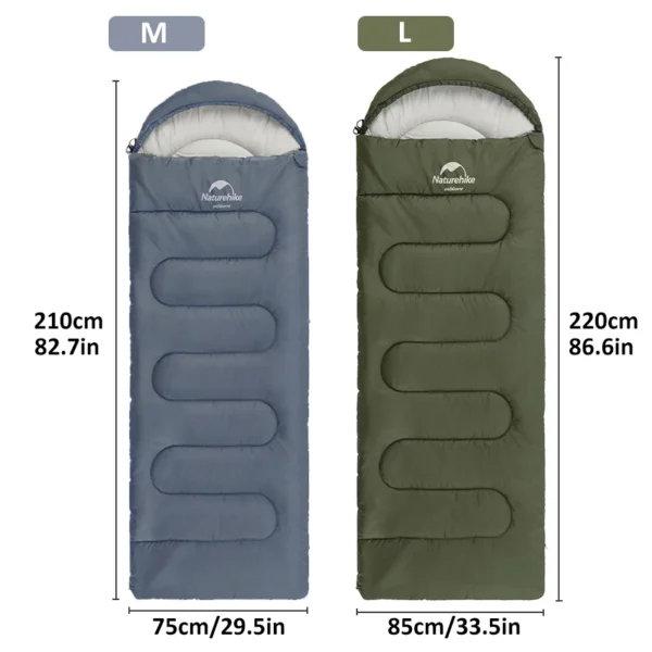  NATUREHIKE Y150 Ultralight 3 Season Sleeping Bag - Image 5