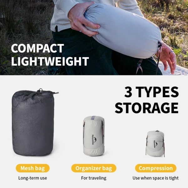  NATUREHIKE CW400/CW700 Sleeping Bag, Ultralight Down  Winter - Image 6