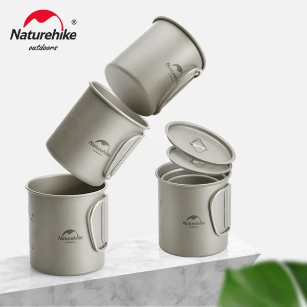 Kubek podróżny NATUREHIKE Titanium | Naczynia kempingowe - obrazek 3