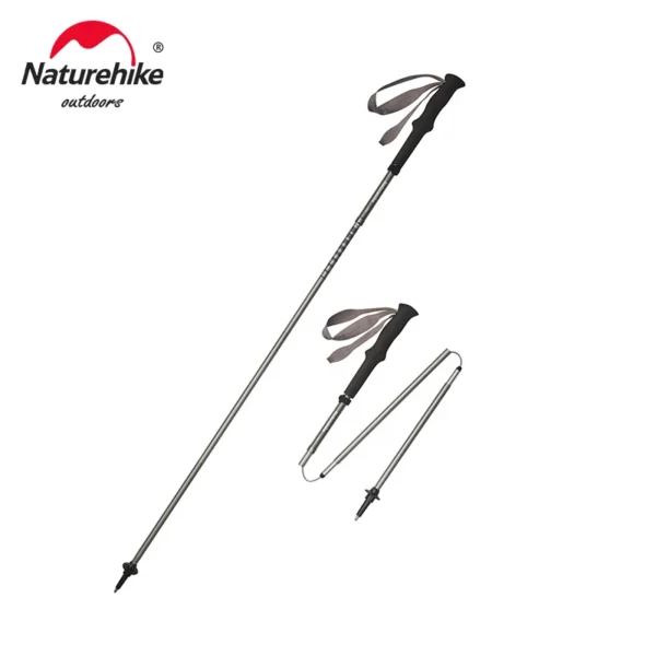 NATUREHIKE Lightwind Pro Trekking Poles Aluminum 4-Section Ultralight
