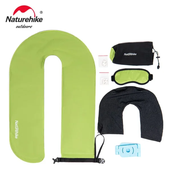  NATUREHIKE Inflatable Travel Pillow, U-Shaped Neck Support for Car & Airplane - Image 3