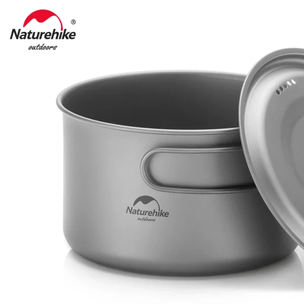 NATUREHIKE Titanium Camping Cookware Set | Lightweight - Image 3
