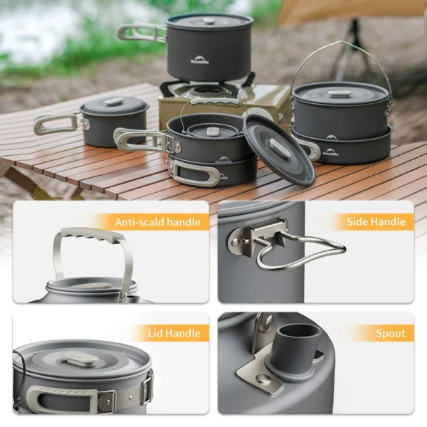 Batterie de cuisine de camping NATUREHIKE | équipement de randonnée – Image 6