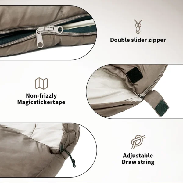  NATUREHIKE MJ300 Sleeping Bag -1℃ & MJ600 -12℃  Mummy - Image 6