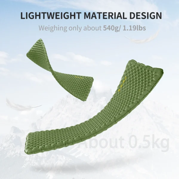  Materac dmuchany NATUREHIKE Ultralight, R4.6, mata kempingowa, 18" - obrazek 3