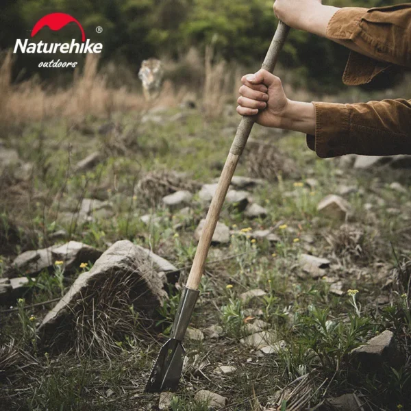 Multifunkční kempingová lopata NATUREHIKE, stříbrný nástroj pro přežití v bushcraftu - Image 6