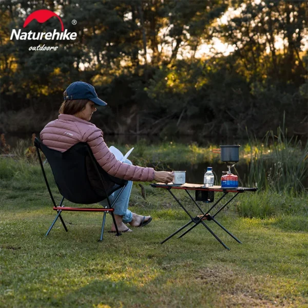 NATUREHIKE Portable Folding Picnic Table for Camping & Fishing - Image 6