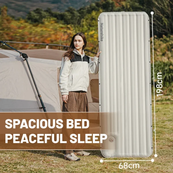 NATUREHIKE Libamboo Inflatable Camping Mattress Cushion -  Backpacking Pad - Image 4