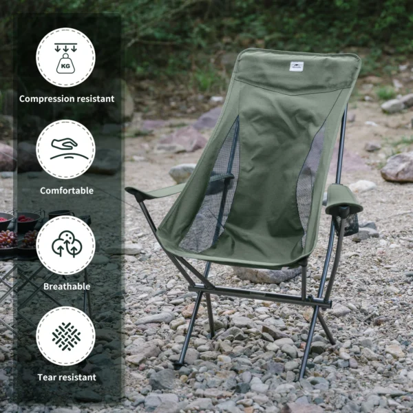 NATUREHIKE YL06PLUS Надлегке туристичне крісло, портативне та складане - Зображення 2