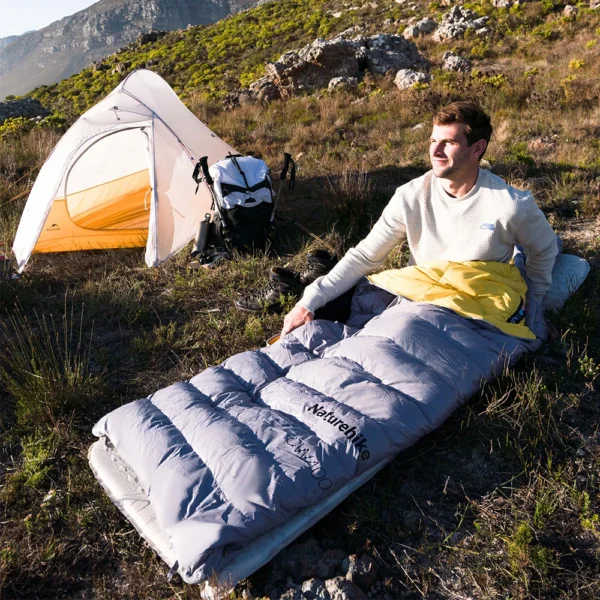  NATUREHIKE CW400 Sleeping Bag, Winter Duck Down, Ultralight - Image 6