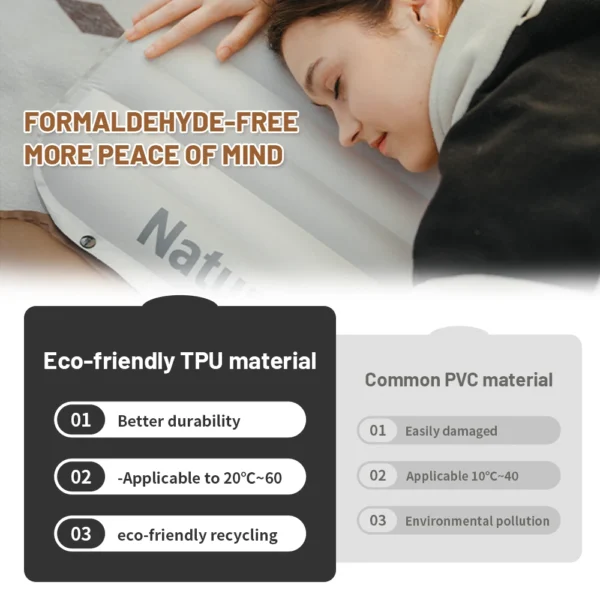 NATUREHIKE Libamboo Inflatable Camping Mattress Cushion -  Backpacking Pad - Image 6
