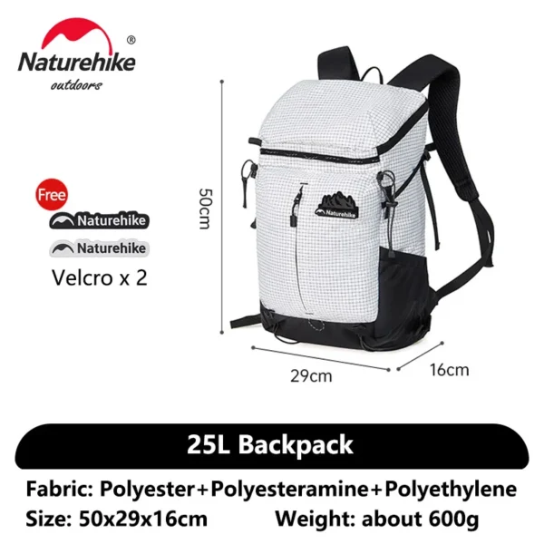Легкий туристичний рюкзак NATUREHIKE Helium Series 25L - Зображення 6