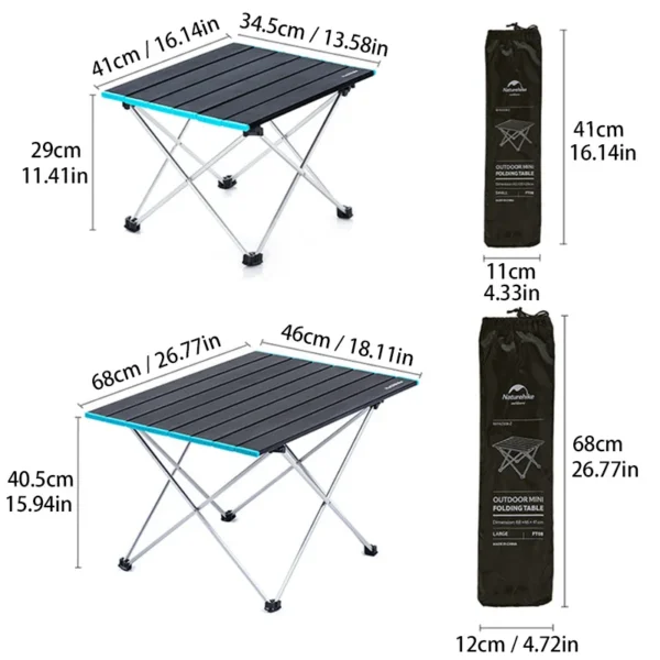 NATUREHIKE Lightweight Camping Table, Portable & Compact - Image 5