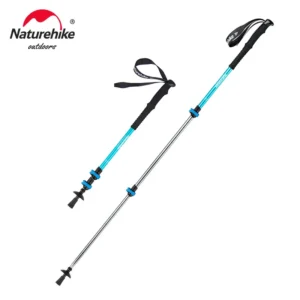 NATUREHIKE Sunny Snow Kids Trekking Poles, Ultralight Aluminum Hiking Sticks for Adults & Campers - Green