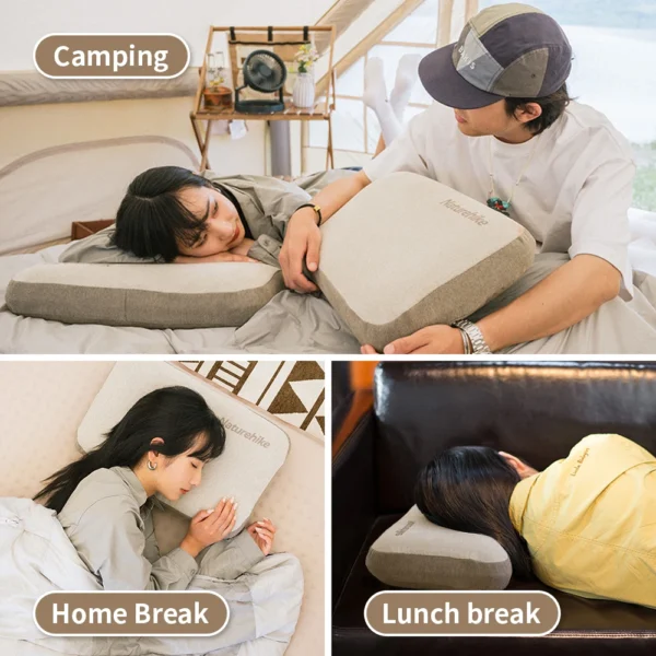  NATUREHIKE Memory Foam Camping Pillow, Inflatable Travel Pillow - Image 6