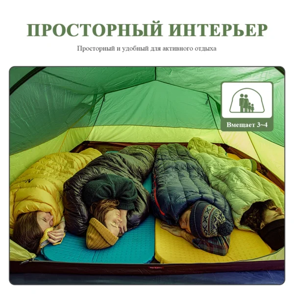  NATUREHIKE Opalus 2/3/4 Person 4 Season Tent - Image 2