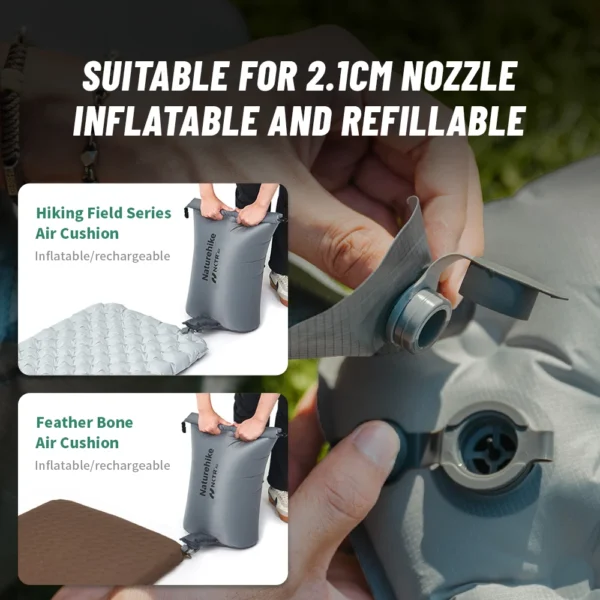  NATUREHIKE  Inflatable Camping Mat Air Mattress w/Pump  Multifunctional  Moistureproof - Image 5
